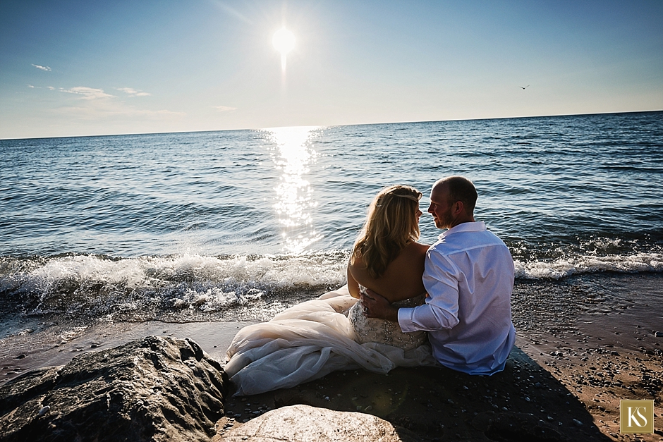 Lake Michigan Wedding Pictures, Lake Michigan Beach wedding photos, Glen Kellie Saunders Photography